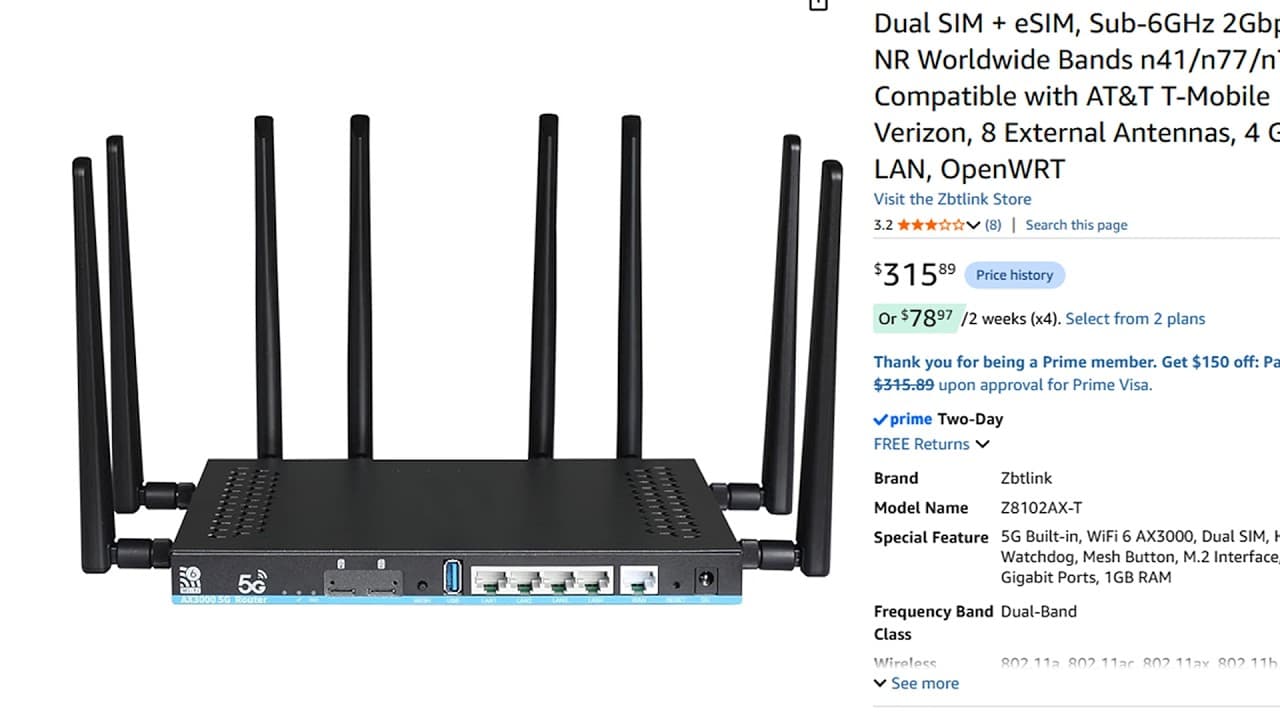amazon router situation