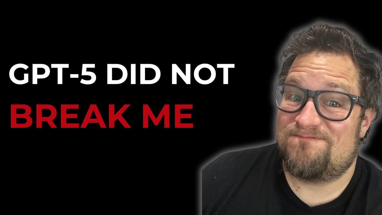 The Results are in for GPT 5...