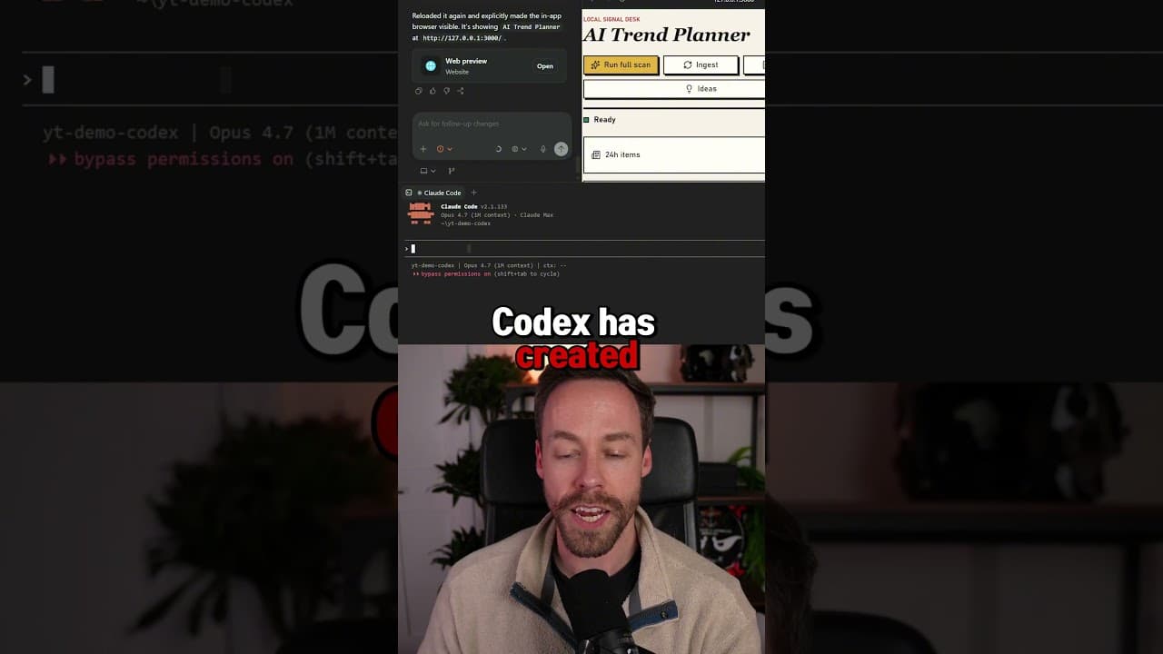Codex + claude code feels like cheating