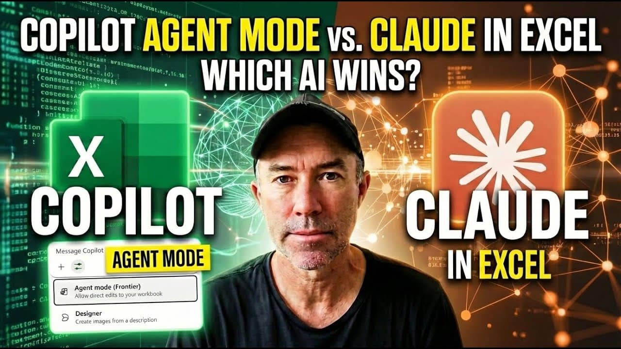 The Truth About Copilot Agent Mode vs Claude in Spreadsheets