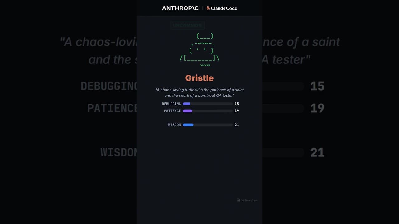 Claude Code Just Added a PET to Your Terminal  #coding #claudecode #anthropic