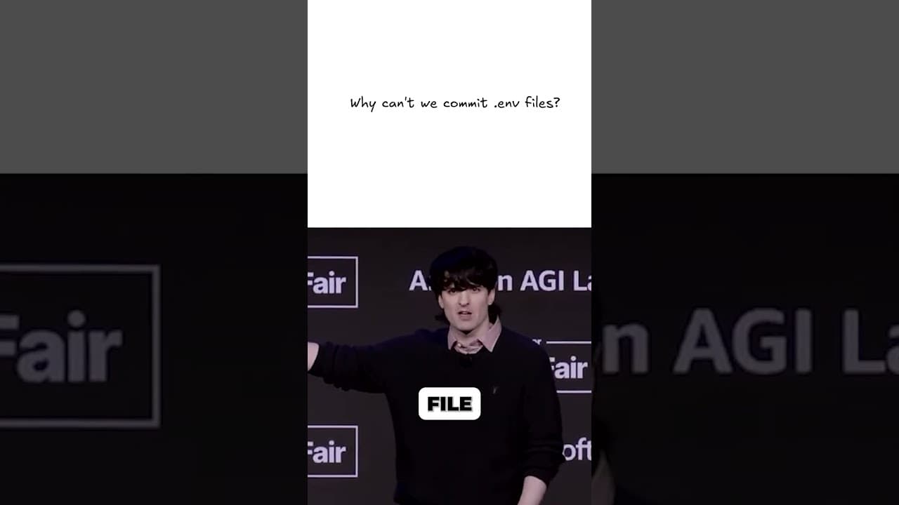Why Can't We Commit .env Files?