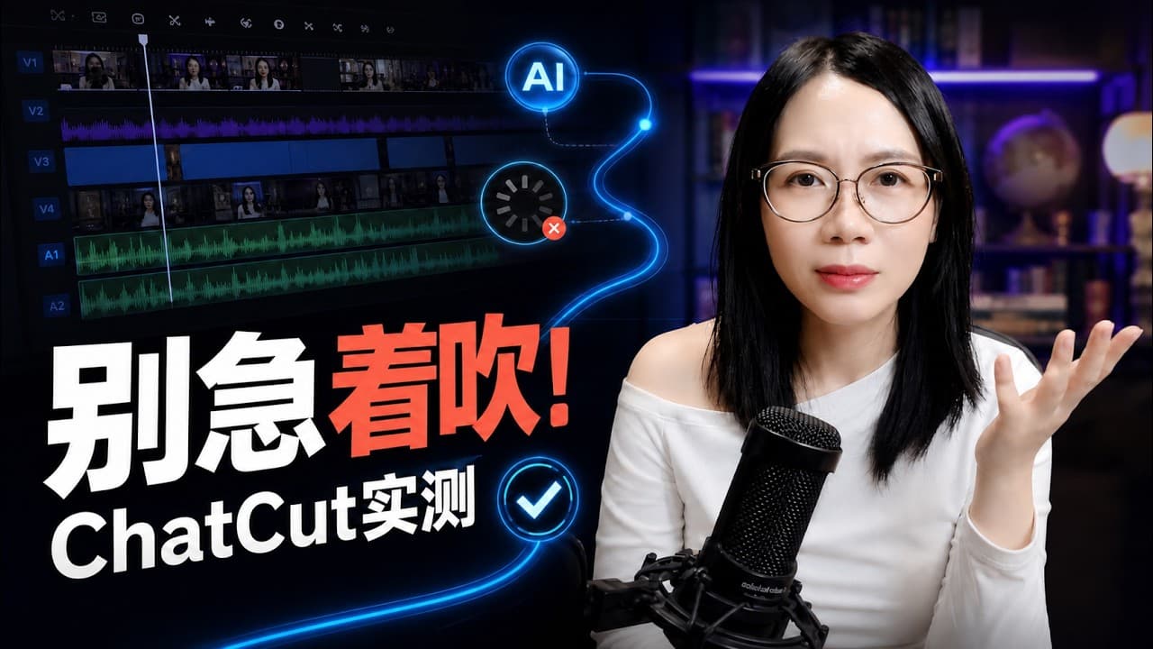 ChatCut AI剪辑实测：好用，但别急着吹｜长视频、人工审片与 Codex 的真实选择