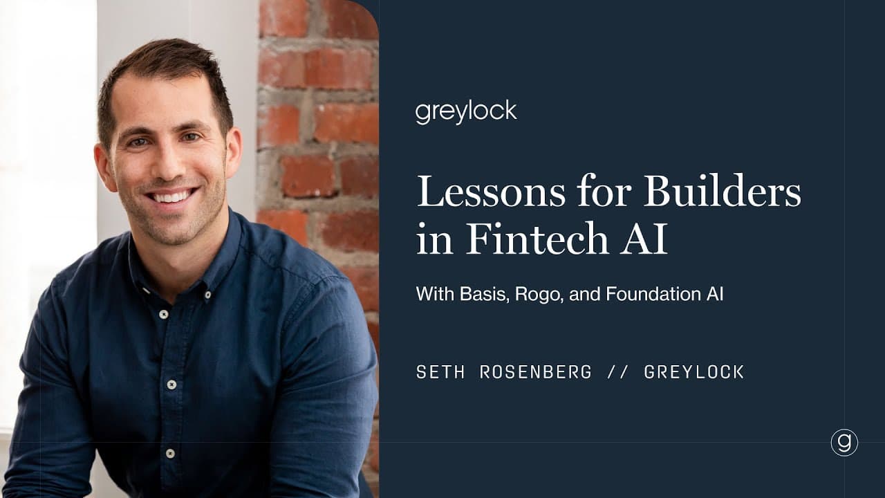 Lessons for Builders in Fintech AI: Seth Rosenberg with Basis, Rogo, and Foundation AI