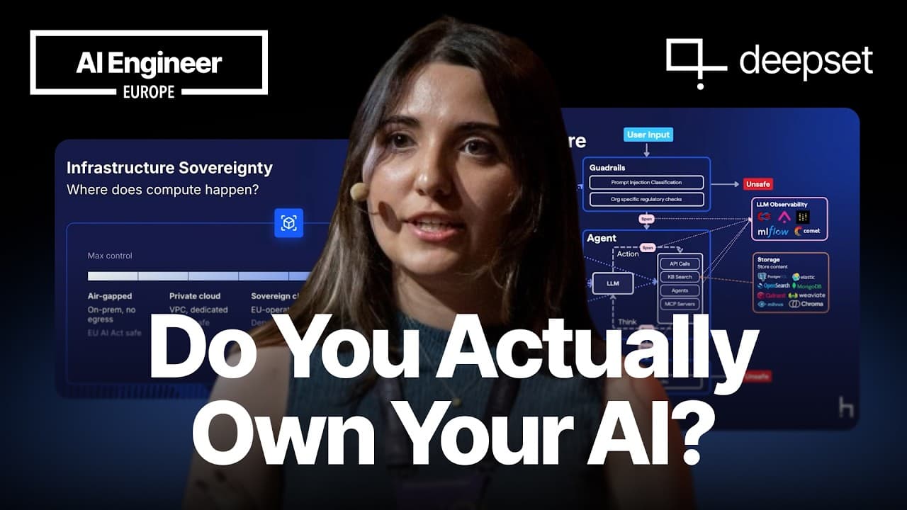 What Breaks When You Build AI Under Sovereignty Constraints - Bilge Yücel, deepset GmbH