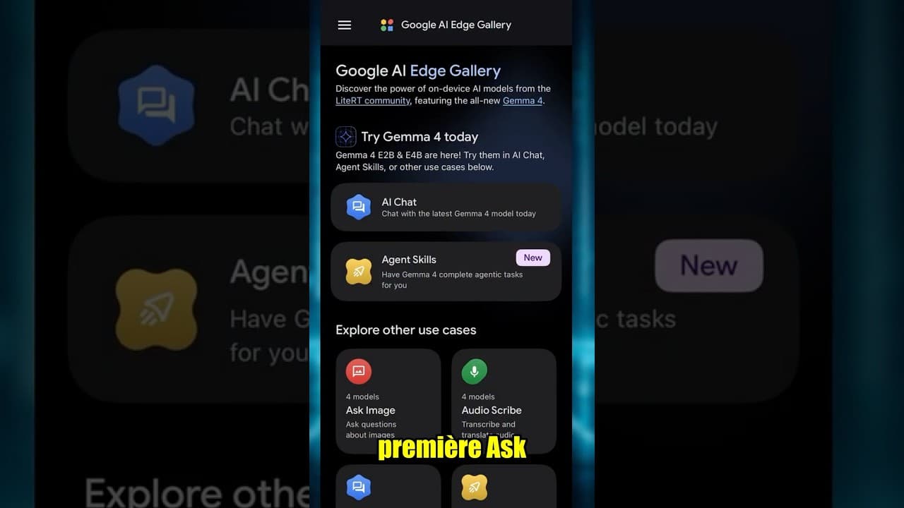 Cette app Google permet de faire tourner des modèles IA sur ton téléphone