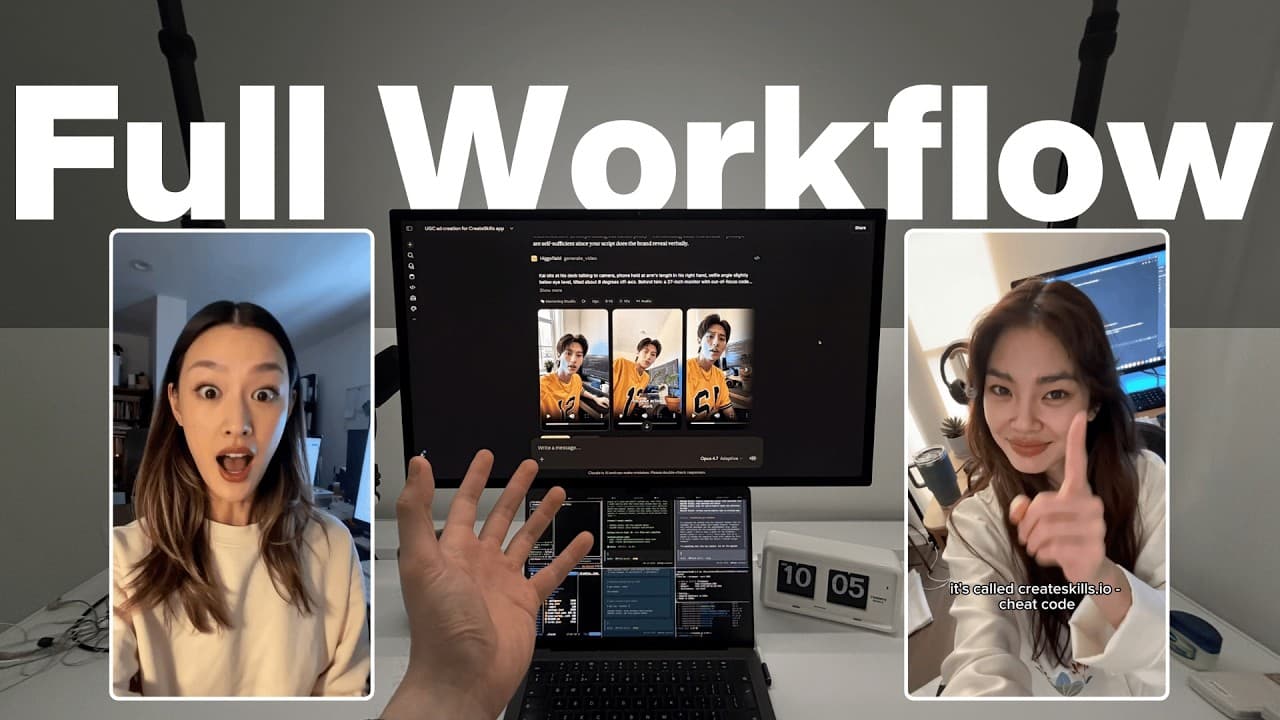 How I Make Marketing Ads for My Apps SOLO (Higgsfield + Claude)