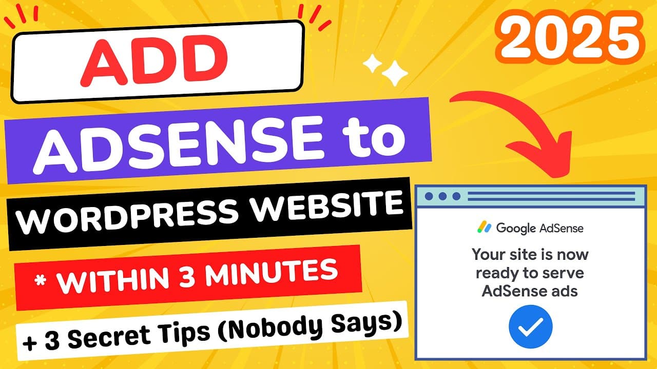 How to Add Google AdSense to WordPress | Apply for Google AdSense for WordPress Website 2025
