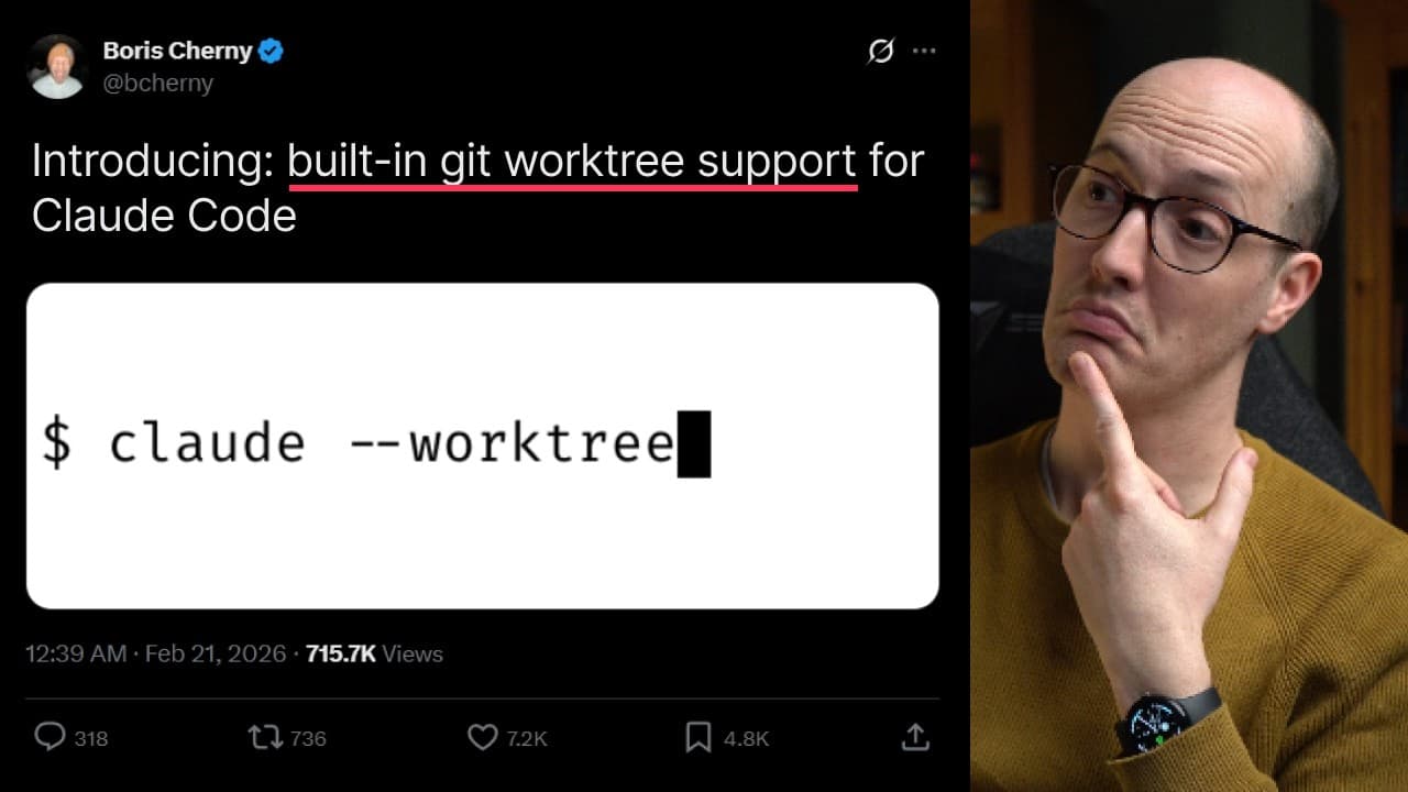 I'm using claude --worktree for everything now