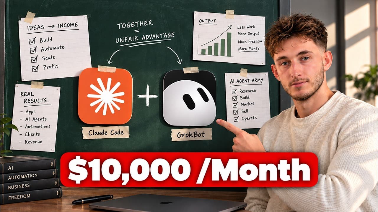 Claude Code + GrokBot Is a Literal Cheat Code (Make Money With It)