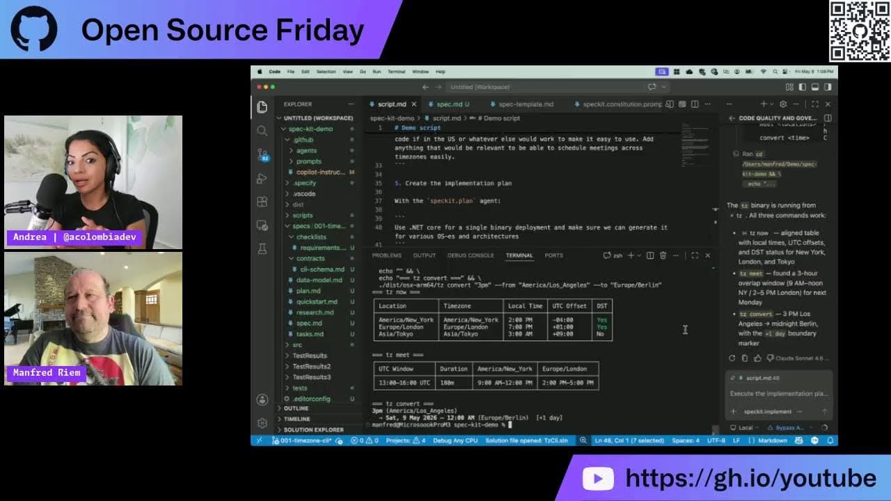 Replay: Open Source Friday with Spec-Kit