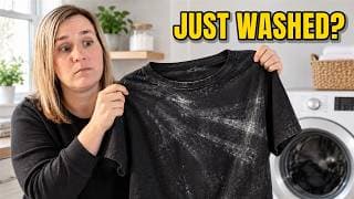 Why Black Clothes Have White Marks After Washing