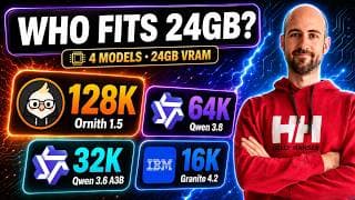 128k Context on 24GB: Granite vs Qwen vs Ornith 1.5