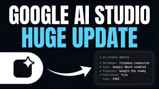 This NEW Google App Builds Full Stack Apps With Database + Auth + Payments FOR FREE