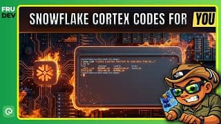 Snowflake Cortex Code CLI Demo | The AI Coding Agent for Snowflake Developers