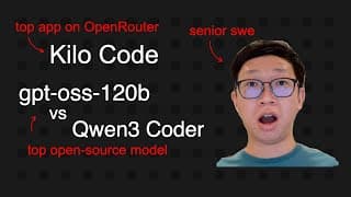 Kilo Code + gpt-oss-120b / Qwen3 Coder: top OpenRouter app + top open-source model