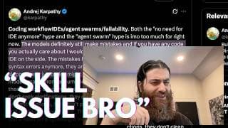 There's no skill in AI coding