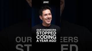 "Our engineers stopped coding a year ago"