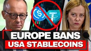 Europe BANS US Dollar Stablecoins - Germany/Italy Propose Block, $260B Market Shut Out