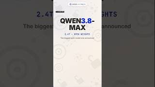 Don't Miss Qwen3.8-MAX #AI #OpenSource