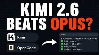 Kimi 2.6 Code Preview + OpenCode is ABSOLUTELY INSANE