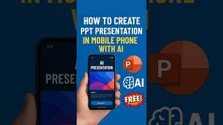 How to Create PPT Presentation in Mobile Phone With Ai - Make PowerPoint Slides using AI (for FREE)