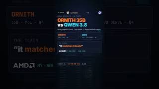 Ornith 1.5 vs Qwen 3.8: Which AI is actually faster? #ai #tech