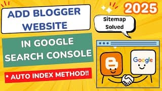 How to Add Google Search Console in Blogger | Add Blogger Website to Google Search Console 2025 !!