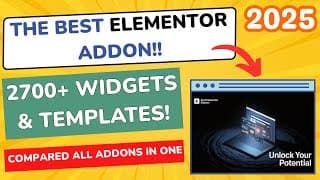 Best Elementor Addons Plugin in 2025 🔥 Tested & Compared (Cheapest & Most Powerful)
