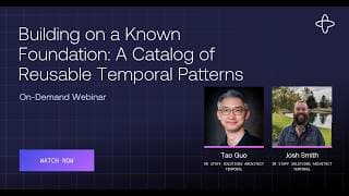 Building on a Known Foundation: A Catalog of Reusable Temporal Patterns