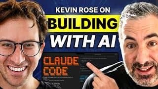 Screensharing Kevin Rose's AI Workflow/New App