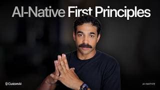 A First Principles Approach to AI-Native Transformation