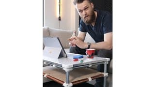 I turned a CHEAP whiteboard into a FANCY coffee table