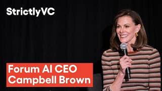 Campbell Brown on Going From Anchor to Facebook to Founding Forum AI | StrictlyVC