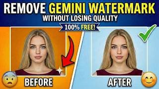 How to Remove Gemini Watermark From Photo (Without Losing Image Quality) NO Photoshop!