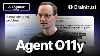 How agent o11y differs from traditional o11y — Phil Hetzel, Braintrust