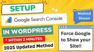 How to Add Google Search Console in WordPress 2025 | Setup Google Search Console & Sitemap Like Pro!