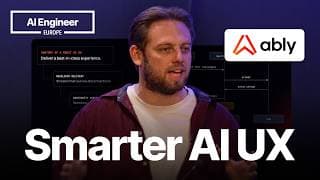 Why Your AI UX Is Broken (and It's Not the Model's Fault) — Mike Christensen, Ably