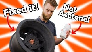 DON'T use Acetone to repair ABS parts!