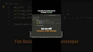You need to learn this in Python asap!