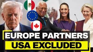 Europe + Mexico + Canada + Mercosur - Everyone Partners EXCEPT USA, America ISOLATED