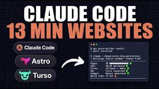 This Claude Code Skill Builds FULL Websites in 13 Minutes (FREE)