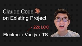 Claude Code on Existing Project: TypeScript + Vue.js Electron App (22k LOC)