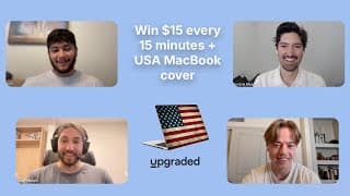 An Upgraded 4th of July: Win $15 Every 15 Minutes + MacBook Swag Giveaway 🇺🇸
