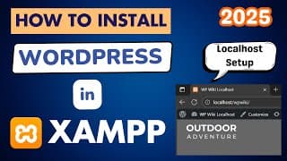 How to Install WordPress in XAMPP 2025 - Install Localhost Full Beginner Tutorial (No Coding Needed)