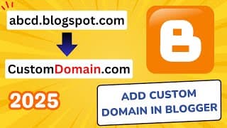 How to Add Custom Domain on Blogger Website | Set Up or Use Custom Domain in Few Minutes (2025)