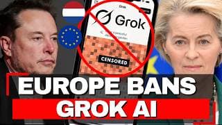 Europe BANS Grok - €100K Daily Fine, 3M Sexualized Images Generated, USA AI REJECTED