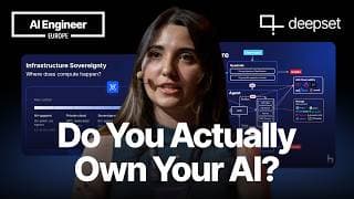What Breaks When You Build AI Under Sovereignty Constraints - Bilge Yücel, deepset GmbH