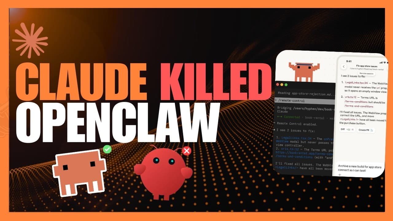 Claude Code Just KILLED OpenClaw! HUGE NEW Update Introduces Remote Control + Scheduled Tasks!